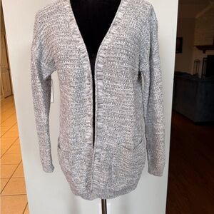Cat & Jack Gray Textured Marl Open Cardigan Kids XL 14/Adult XS